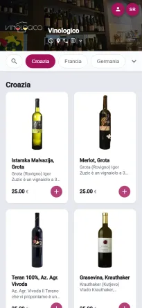 Digitalni meni lokala Vinologico na eMeni-ju